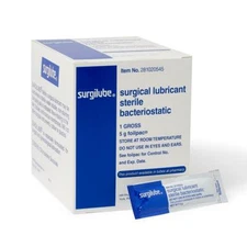 Surgilube Lubricating Jelly, 5gram (5g) Foil Packs, 144/Bx p/n 0205-45 Exp 05/27