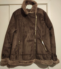 Hollister Ladies Faux Leather Jacket Size Xl - New Without Tags