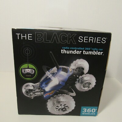 THE BLACK SERIES Radio Controlled 360 Rally Car Black THUNDER TUMBLER New in Box eBay