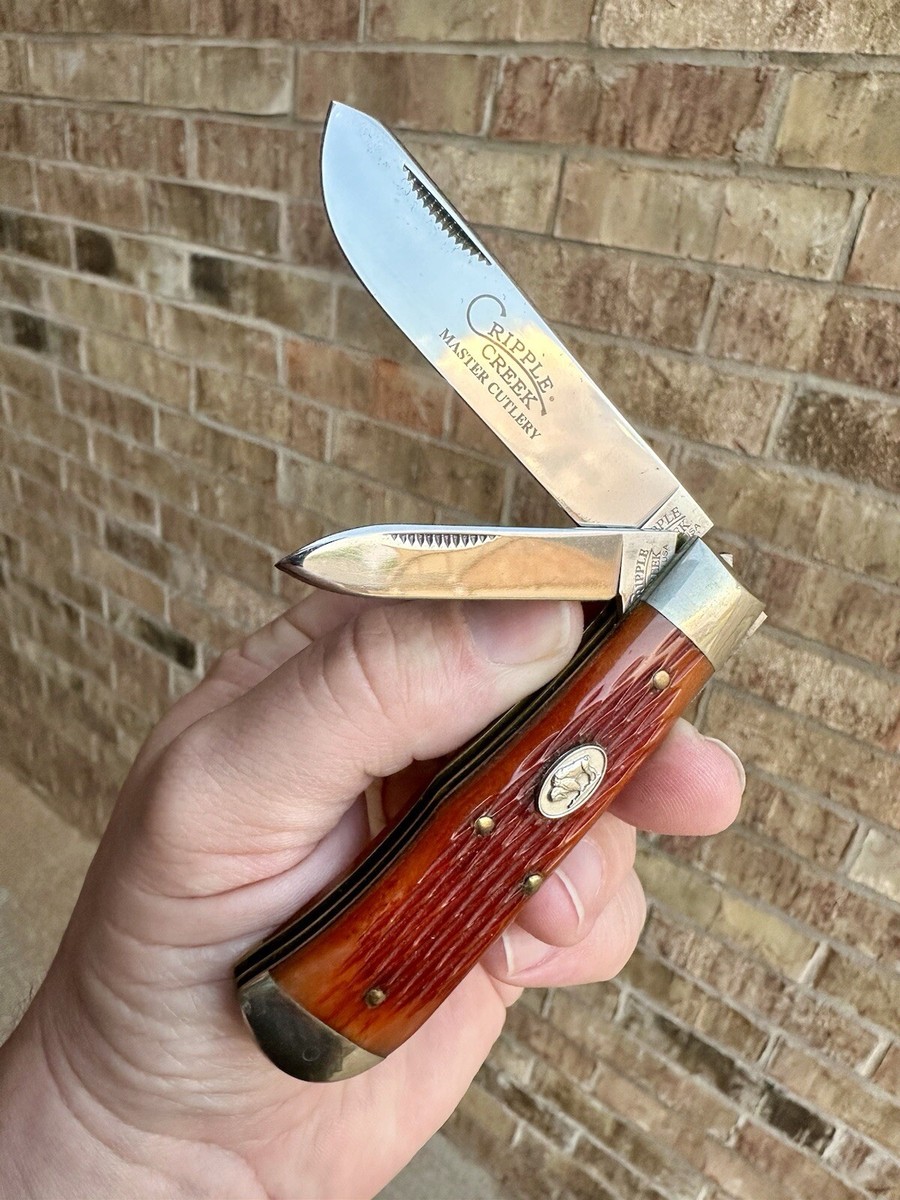 2009 GEC GREAT EASTERN CUTLERY CRIPPLE CREEK 73 SFO ORANGE BONE