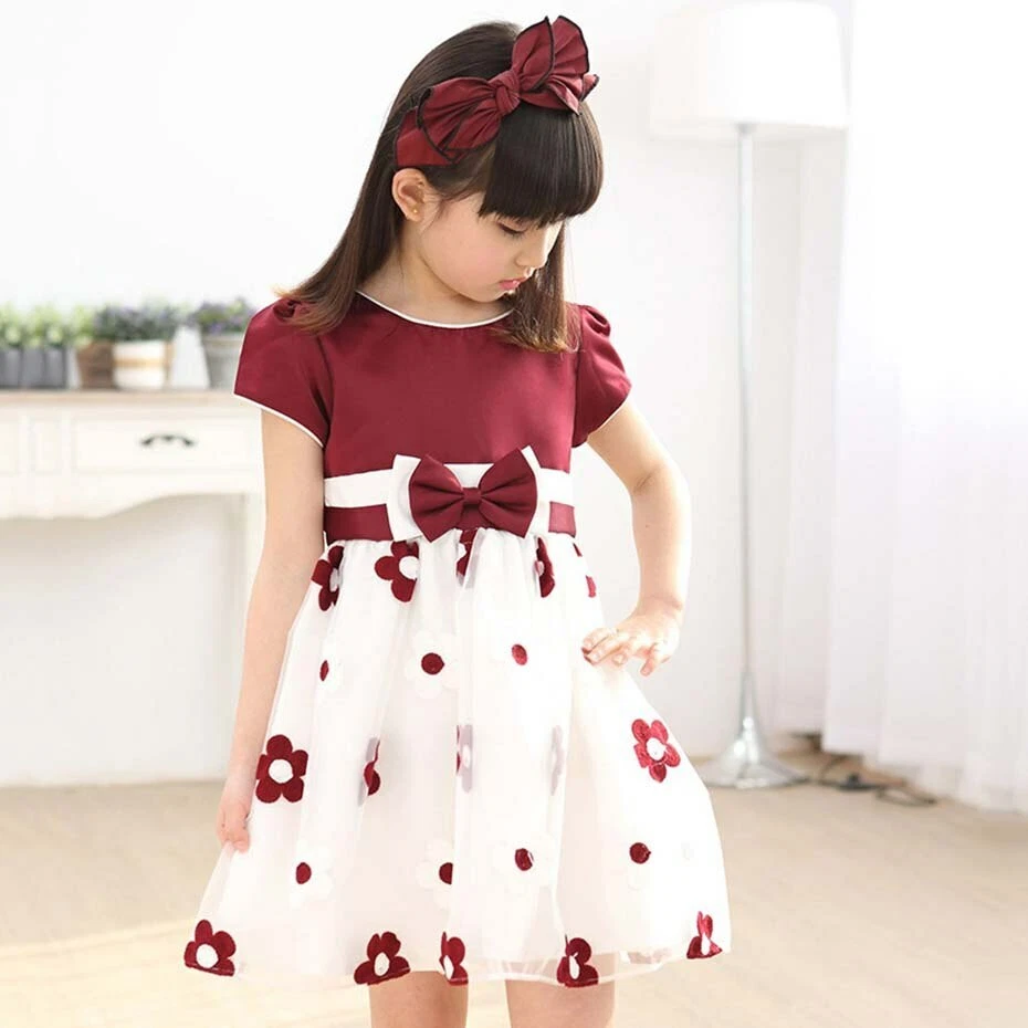 Vestidos Para Niñas Moda Vestido De Manga Corta Ropa Para Niña Camisetas  Nuevo