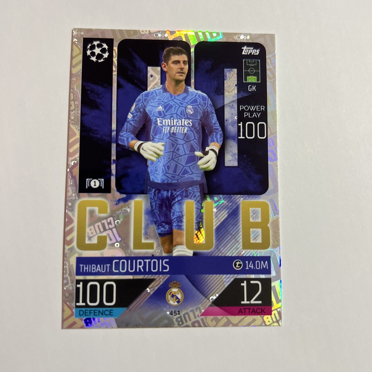 PANINI サッカーカード IMPECCABLE PREMIER LEAGUE THIBAUT COURTOIS CHELSEA 67/99 #EX-TC 送料無料 中古 IT2 PANINI サッカーカード IMPECCABLE PREMIER LEAGUE THIBAUT
