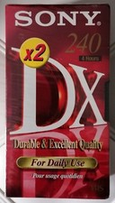 2x VHS  Sony DX 240m / 4h Doppelpack Versiegelt Neu Ovp