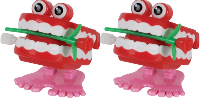 walking teeth toy