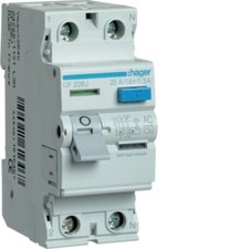 HAGER FI Schutzschalter Fehlerstromschutzschalter 2P 25A 300mA Typ AC CF226J