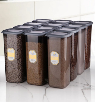 12 x Müslibehälter - Luftdicht Frischhaltedose Stapelbar - BPA FREI + Deckel