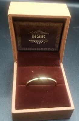 Haosg 2mm - 18k Gold Plated Tungsten Band - 12.5