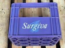 Cassetta Portabottiglie Surgiva per bottiglie da 1 litro 12 scomparti viola