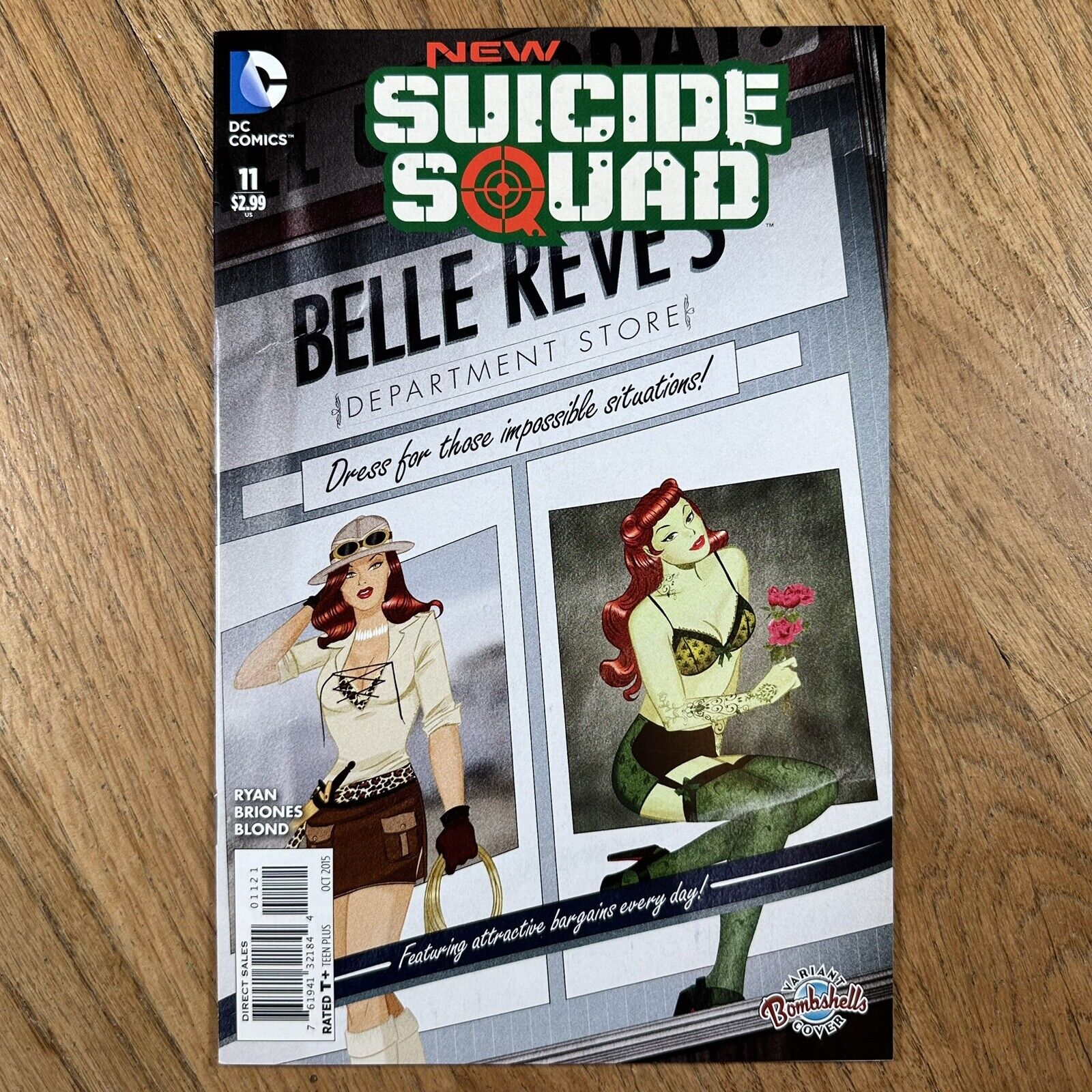 New Suicide Squad #11 Poison Ivy Bombshells Variant Cover DC Comics 2015 VFNM