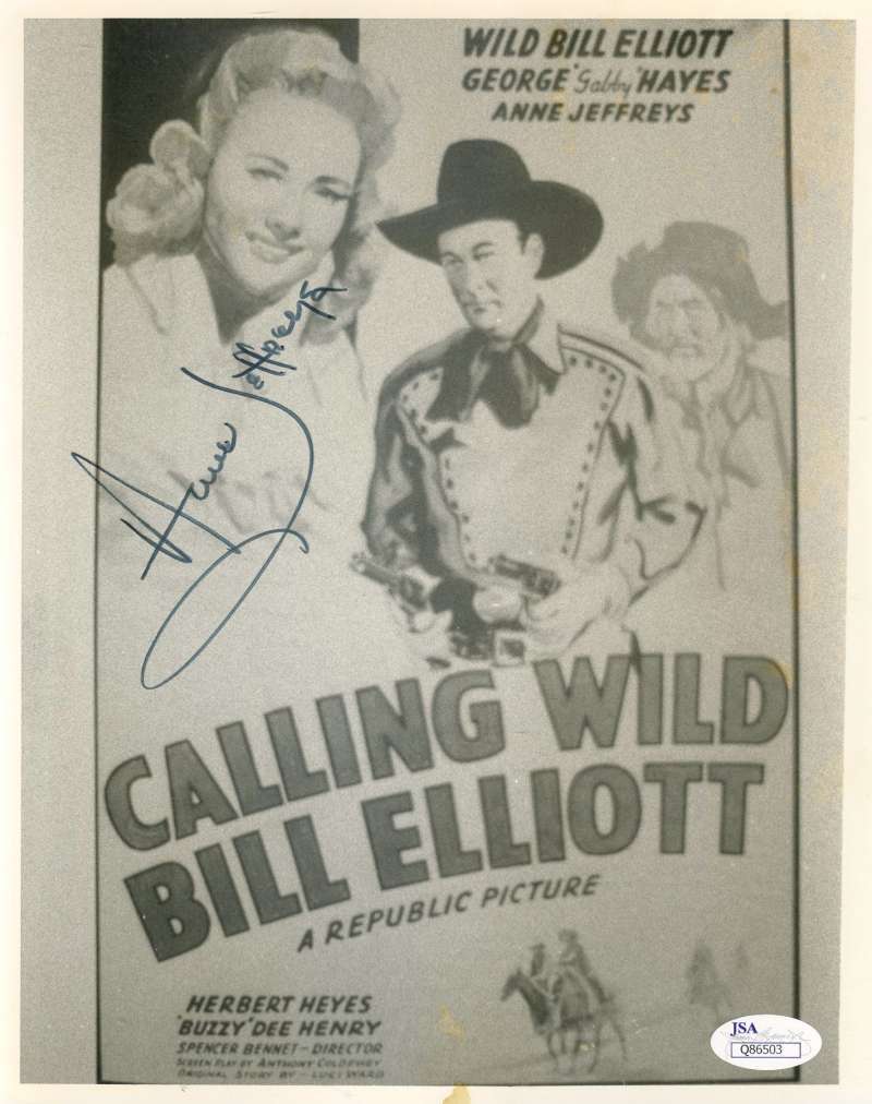 Anne Jeffreys Jsa Coa Hand Signed 8x10 Photo Authenticated Autograph