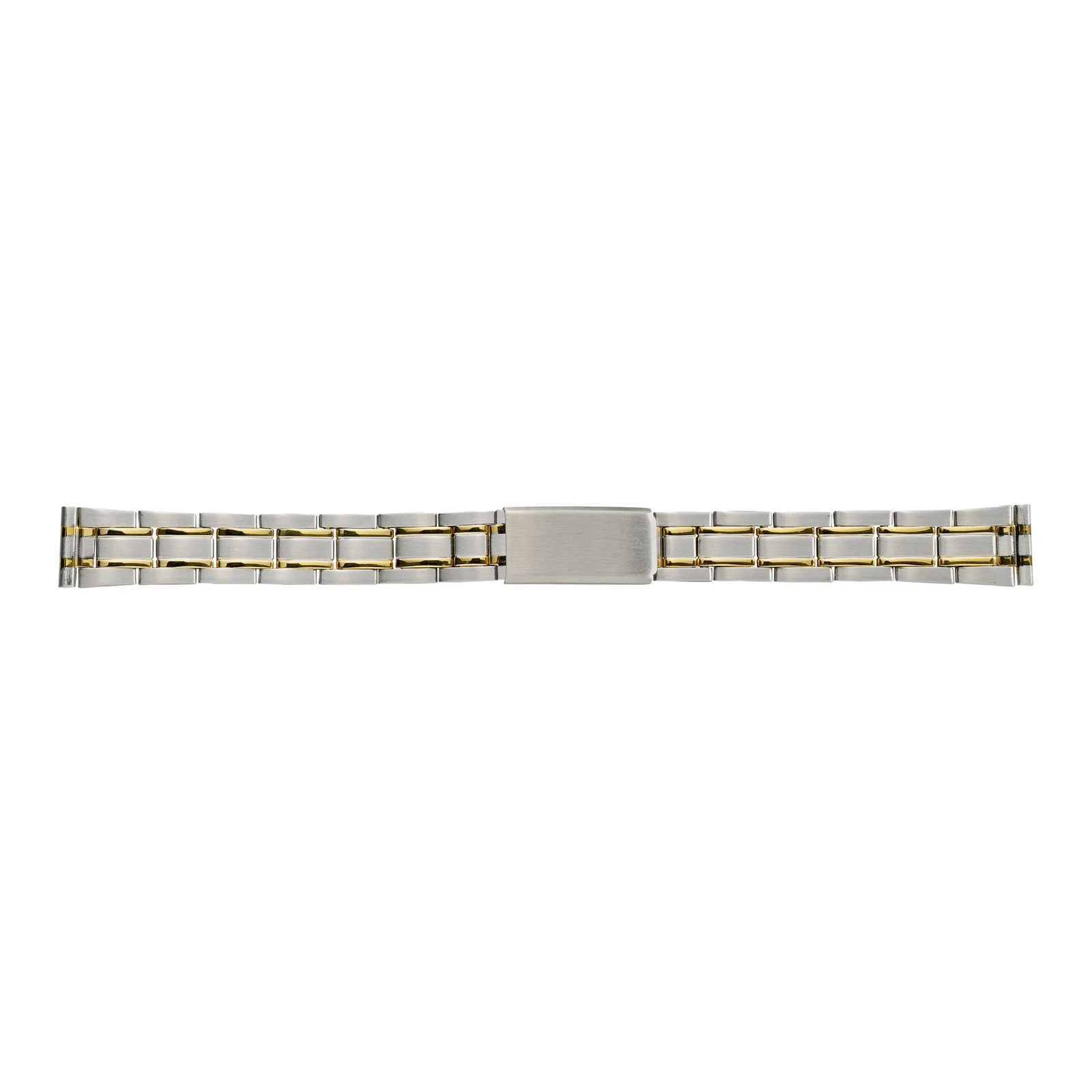 Watch Strap Metal in Silver/Gold by Eulit/Stalux - 14-16 mm - Replacement Band