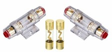2 IMC Audio 4/8 Gauge AGU Fuse Holder with 2 20 Amp Fuse for Car Audio