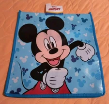 Disney Mickey Mouse Blue Reusable Eco Shopping Tote Bag with handle 🆕Free Ship!