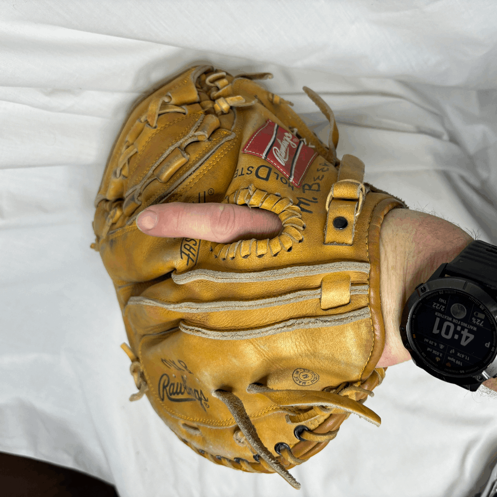 VTG Rawlings RCM7 35” RH Throw Lite Toe Catchers Mitt With Palm Pad eBay