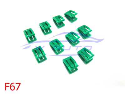 10x Green Clip Lock Radio Console Clamp Grip Fits Isuzu D-Max Dmax 2012 - 2019