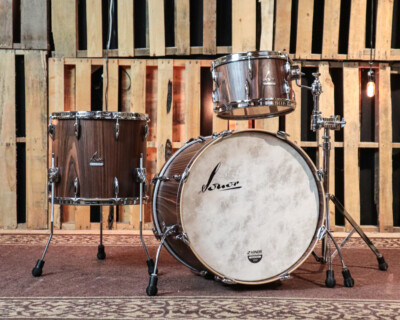 Sonor Vintage Series Rosewood Semi Gloss Drum Set 22x14,13x8,16x14 (video demo)
