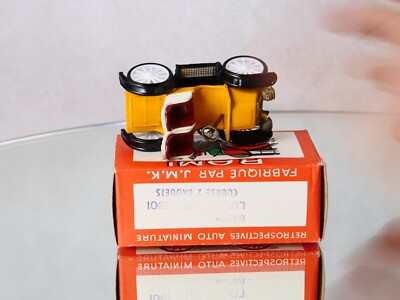 Rami JMK 1:43 Luc Court Course 2 Baquets 1901 - Voiture Miniature Jaune France