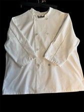 Red Kap Eight Pearl Button Chef Coat comfort  Longevity Mandarin collar Pre-LOV