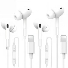 Earphones Headphones for iPhone Pro/14/13/12/11/X Bluetooth Wired Earbuds