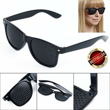 Rasterbrille Brille Sehkorrektur Augentraining Lochbrille Augen breit