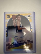 2021 Donruss Signature Series #SS-MMD Moses Moody Warriors Rookie RC Auto