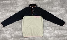 PATAGONIA LIGHTWEIGHT SYNCHILLA PULLOVER FLEECE SNAP WOMENS XS COLOR BLOCK SP17