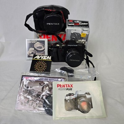 Pentax P3 Super Program 35mm SLR Film Camera & Pentax-M 50mm Lens Not Tested