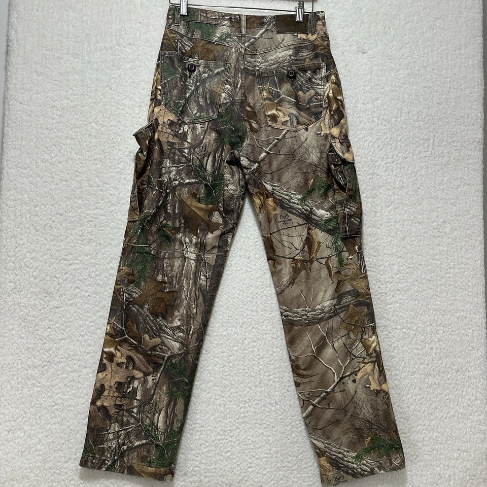 Cabelas Real Tree Men’s REG Camo Hunting Cargo Outdoor Pants Size 30 - Image 2 of 4