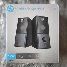 HP Multimedia Speakers DHS-2101 12w 3.5m Jack Laptop PC New Boxed
