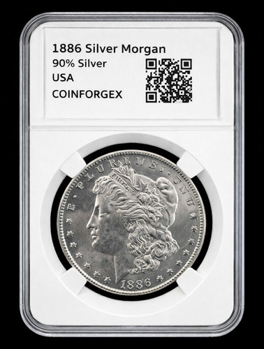 1886 Morgan Silver Dollar US Coin Fine Silver Circulated