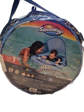 Swimways Baby Spring Float with Sun Canopy 9-24 months, Blue, Swim Step 1