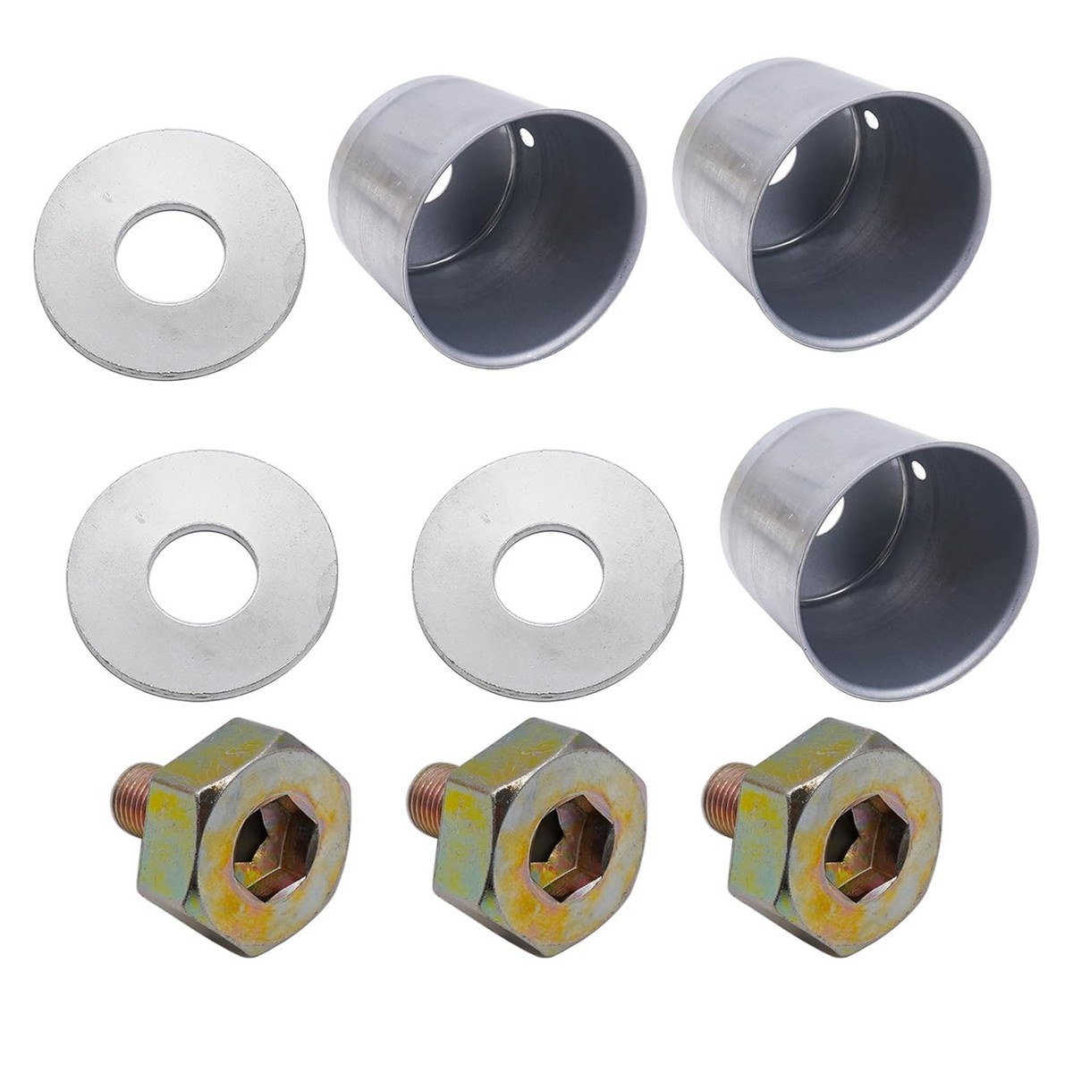 Mower Deck Blade Bolts, Washers & Dust Cap Set for Kubota ZD326