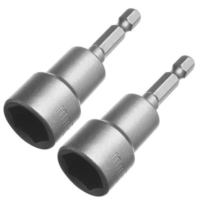 1/4'' Quick-Change Hex Shank 15mm Magnetic Nut Setter Driver Drill Bit, 65mm L...