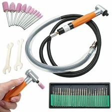 Micro Air Geradschleifer 90 Grad Winkel Mini Pneumatik Polier Rotationskit 3 mm