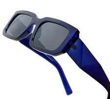 Square Cholo Sunglasses Super Dark OG LOC Gangster Style Black Rectangular