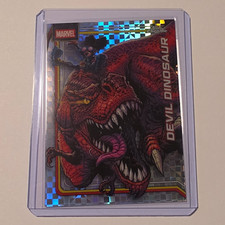 Topps 2026 Topps Chrome Marvel Devil Dinosaur X-Fractor Parallel Card #110