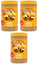 Kraft Peanut Butter Extra Creamy 1kg (3 Pack)