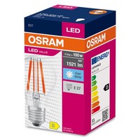 Osram Led-Lampe, Klassische Kolbenform, 11 W, 4000 K, E27, 1521 Lm, Neutralweiß