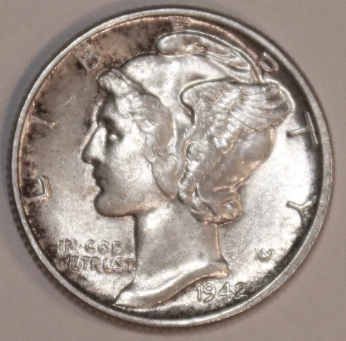1942-P Mercury Dime - BU - #2344C10 - FREE SHIPPING
