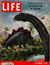 1953 Life September 7 - Dinosaurs; Man who beat diabetes; Iran greets the Shah