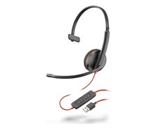 POLY Blackwire 3210 Headset Wired Head-band Office/Call center USB Type-A Black