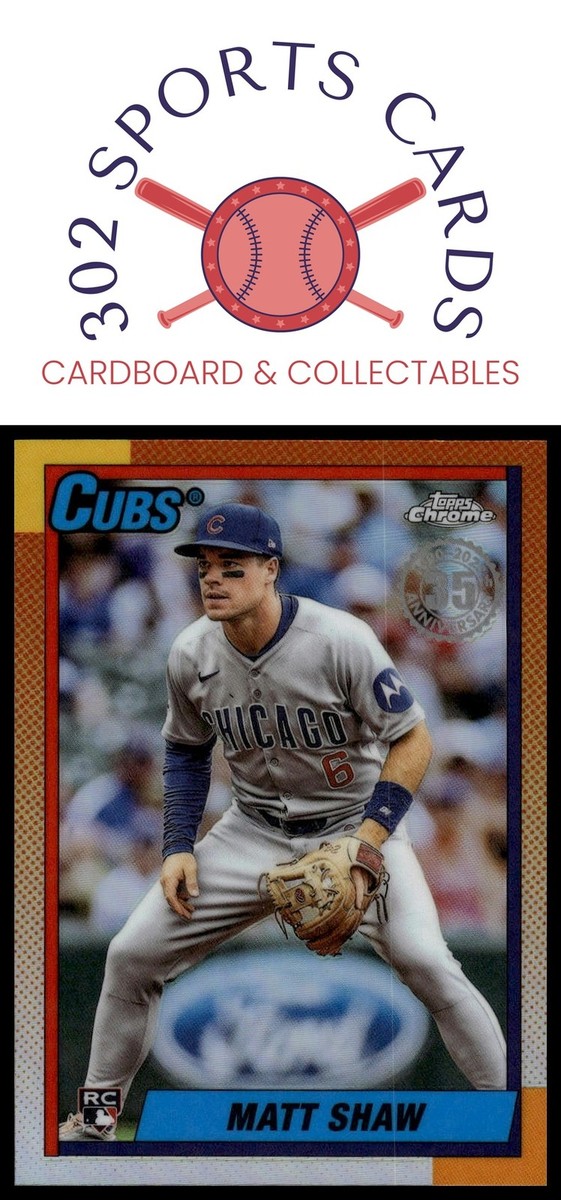 2025 Topps Chrome Update Matt Shaw 35th Anniversary Refractor | eBay