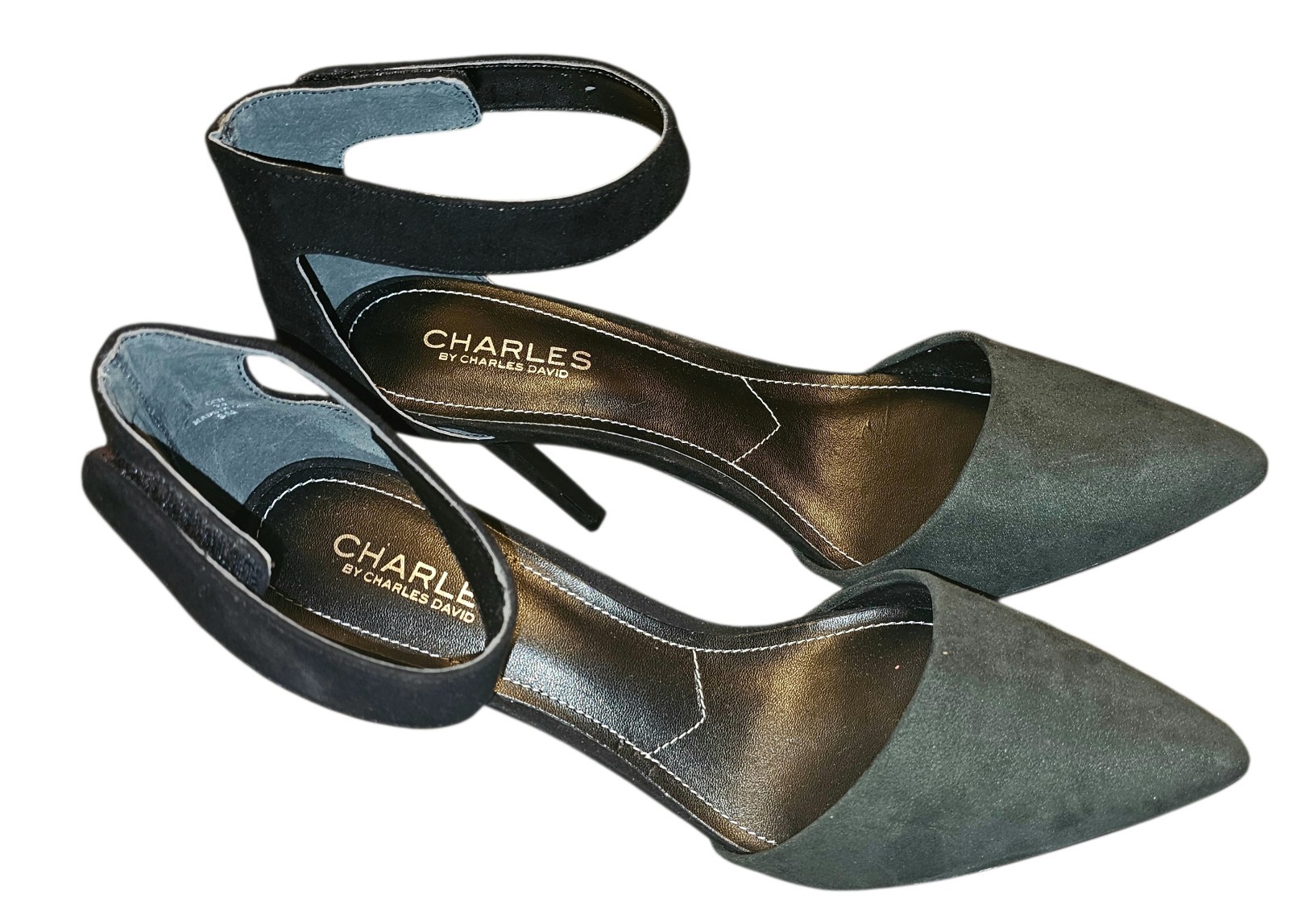 Charles David Black Forest Pointer Micro Suede An… - image 3