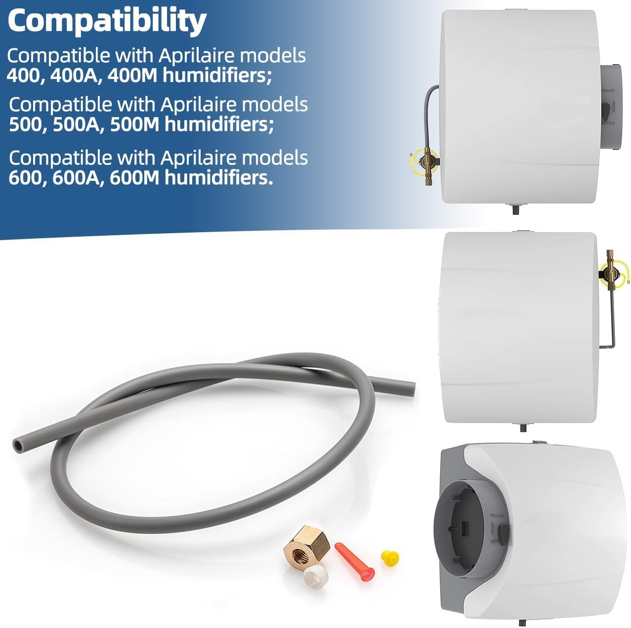 4335 Feed Tube Assembly with Compression Sleeve & Nut Compatible with... 