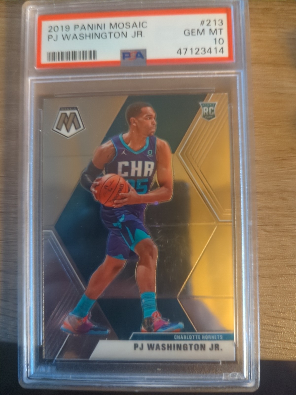 2019-20 Panini Mosaic -PJ Washington Jr. #213 Both Hands on Ball PSA 10