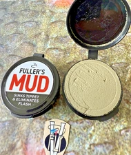 Two NEW Tubs of Fullers Mud Degreasing Agent Line & Fly Sinkent by Fulling Mill 
