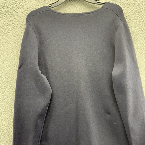 COS Cardigan Women’s Large Lg Black Long Jacket Coat Pockets - Picture 13 of 14