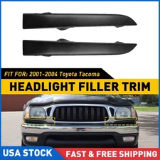 2x For Toyota Tacoma 2001-2004 Front Bumper Grille Headlight Filler Trim Panels