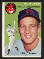 1954 Topps AL ROSEN Cleveland Indians #15 About EX Condition