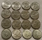 -Lot of 16  half dollar coins  1967-2001.  4 are 40% silver